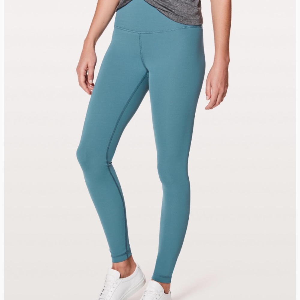 High Rise Green Lululemon Leggings